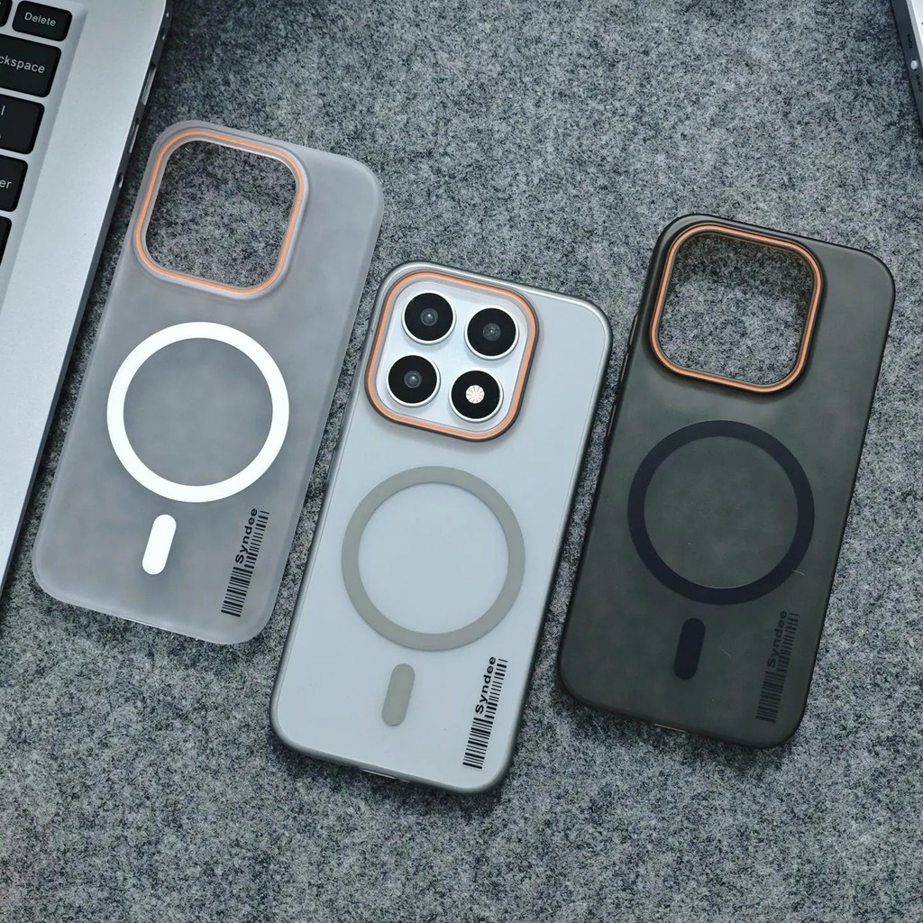 Ốp Lưng Cho Xiaomi17 Pro Max 15T Pro Thời Trang Trong Suốt Matte PC Từ Tính Vỏ Điện Thoại Cho Xiaomi 17 Mi14T Pro Chống Sốc Funda