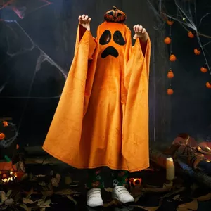 Yijialin Halloween Áo Khoác Dễ Thương Ngộ nghĩnh Trang Phục Bí Ngô Bí Ngô Ma Áo 4.13