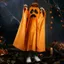 Yijialin Halloween Áo Khoác Dễ Thương Ngộ nghĩnh Trang Phục Bí Ngô Bí Ngô Ma Áo 4.13