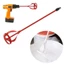 Thanh khuấy sơn NOTE1, Bit trộn dài 15,75 ” màu đỏ, Phần cứng bền bỉ Máy trộn khoan cấp chuyên nghiệp đính kèm Khuấy sơn