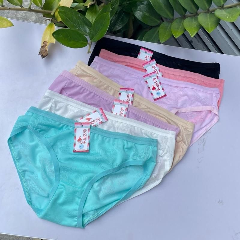 Combo 5-10 quần chip nữ gấm lạnh thông hơi 45-67kg chất mềm mát lắm