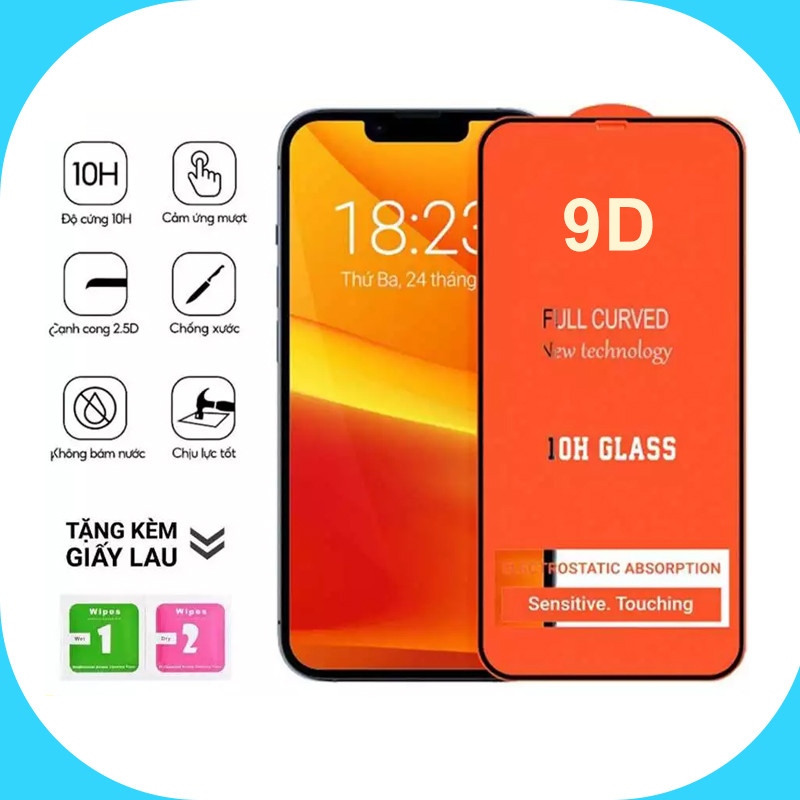 Kính cường lực iphone 9D KK full màn 7/7plus/8/8plus/x/xs/11/12/13/14/15/16/17/pro/max/promax/plus