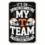 CIFbuy Vintage Tennessee Vols Mũ bảo hiểm Dấu hiệu kim loại Nghệ thuật treo tường cho người đàn ông Cave Bar Phòng trò chơi