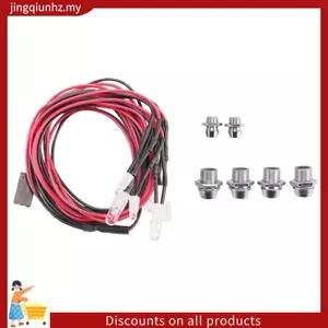 Bộ đèn LED 6 2 Trắng 2 Đỏ 2 Xanh lam cho xe RC 1 / 10 1 / 8 SCX10 D90