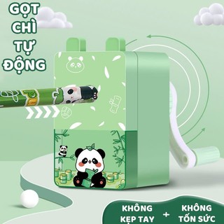 Máy Gọt Bút Chì Quay Tay Hình Hoạt Hình Cute – Chuốt Bút Đa Năng, Ngòi Sắc Bén, Chống Gãy Chì Cho Bé Học Sinh