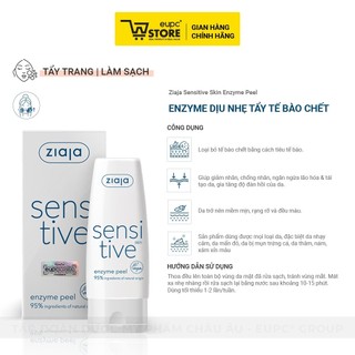 Combo Enzyme Dịu Nhẹ Tẩy Tế Bào Chết Ziaja Sensitive 60ml & Tẩy Tế Bào Chết Hạt Siêu Nhỏ Ziaja Natural Care 70ml