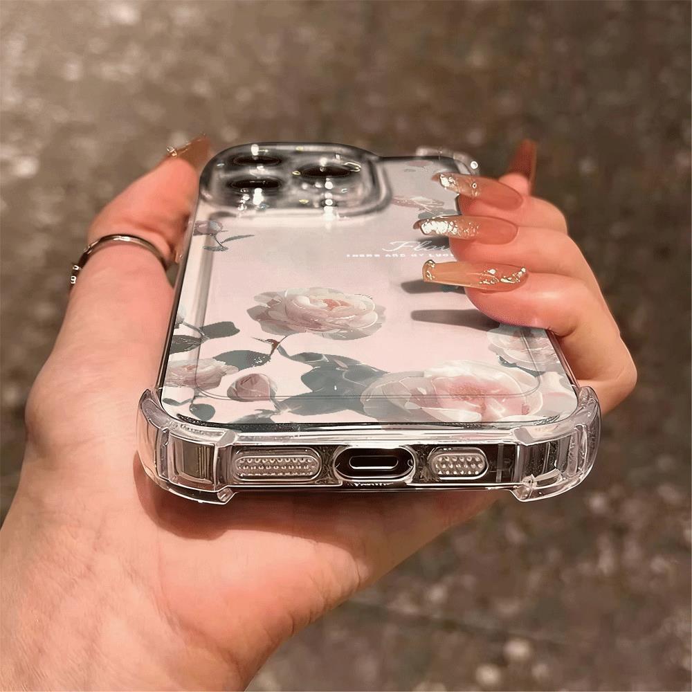 Hồng hồng Manga cho iPhone 17Air trường hợp iPhone 16/15/14 Quad chống ngã