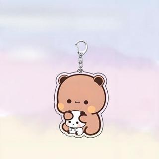 ( QUÀ TẶNG VALENTINE ) Cute Couple Keychain Pendant for Bags or Backpacks, Trendy Stude