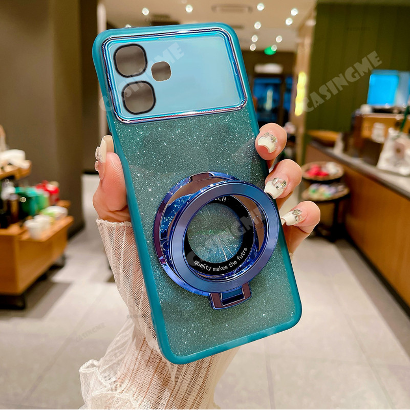 Infinix Smart 20 Bling Giá đỡ hút từ tính Vỏ mềm cho Infinix Smart 20 Smart20 InfinixSmart20 10 Plus 5G 4G Camera Shcokproof Vỏ điện thoại Bảo vệ ống kính Vỏ mềm