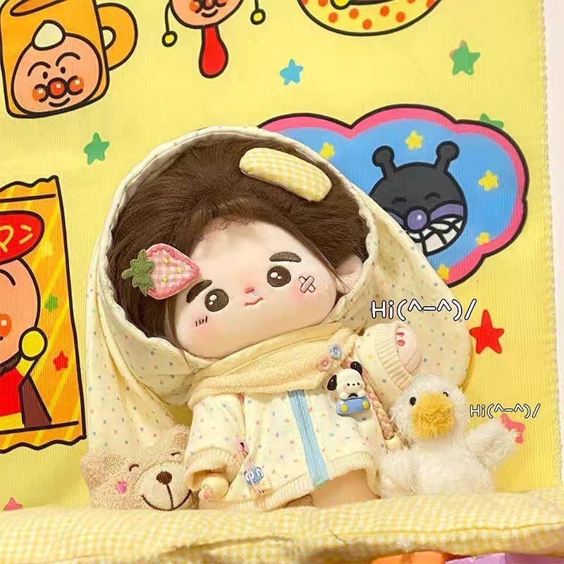 20cm Thỏ Sữa Áo Bộ Búp Bê Cotton Dễ Thương Quần Áo Búp Bê Sang Trọng Thuộc Tính Dress Up Pop Doll 4.16