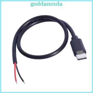 Cáp dây trần GODD USB Type C sang 2Pin 30CM để sạc thiết bị di động Máy tính bảng Tai nghe và loa