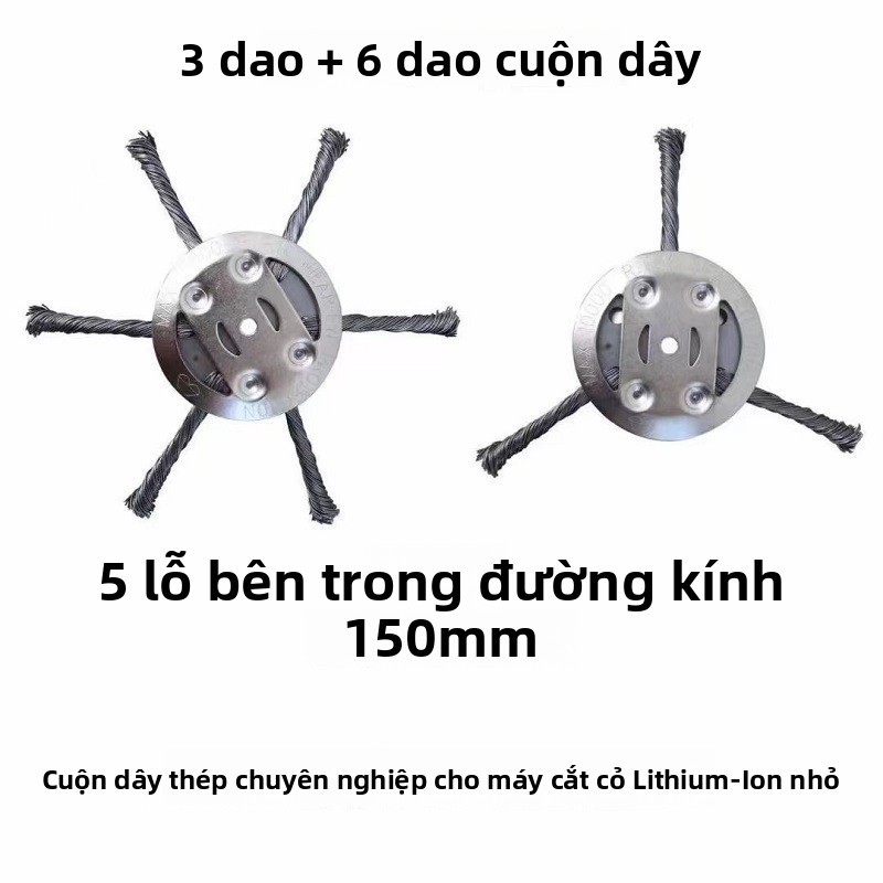 Phụ kiện máy cắt cỏ điện, đầu lưỡi dao bằng thép, thích hợp cho máy cắt cỏ, máy làm cỏ và máy cắt cỏ thông thường, dùng làm đầu lưỡi dao thay thế.