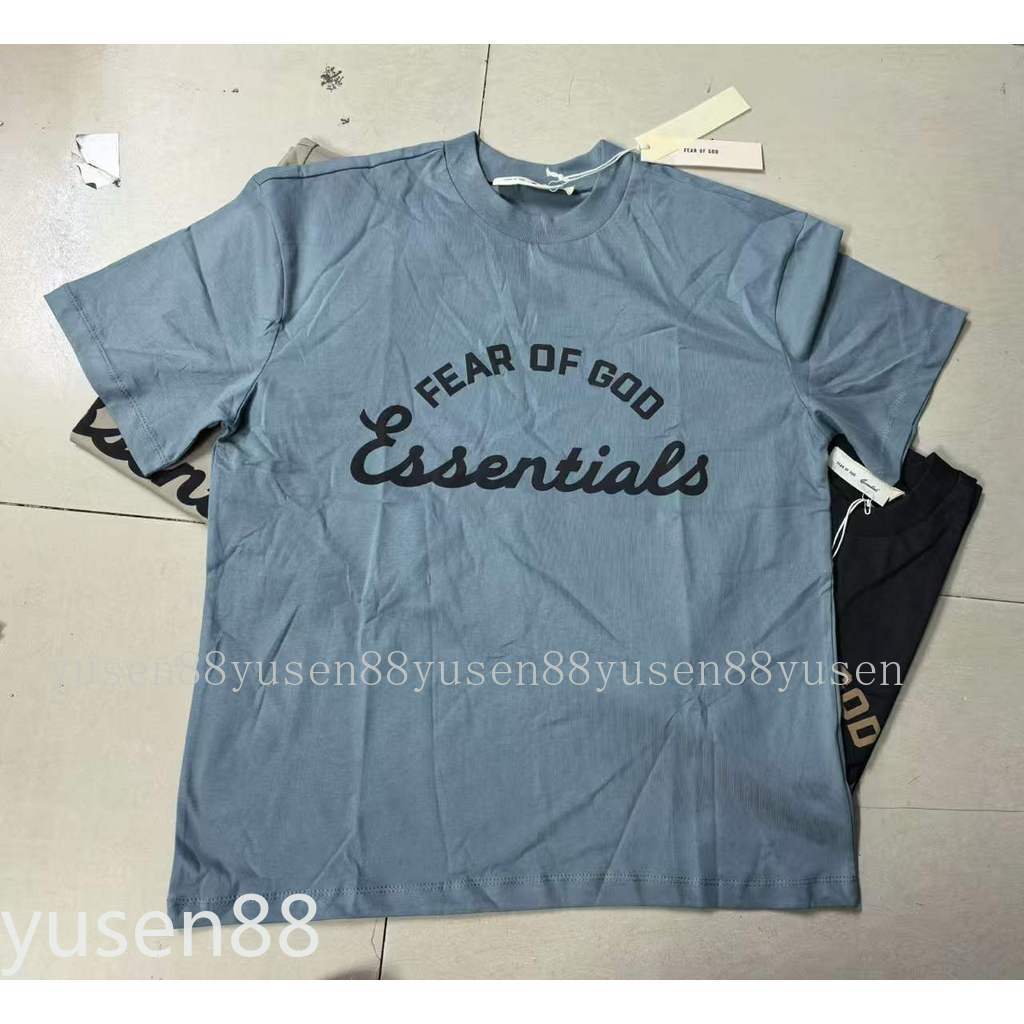 Bộ sưu tập mới ESSENTIALS FEAR OF Summer - Áo thun ngắn tay cotton nguyên chất