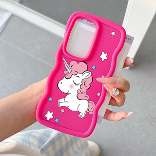 Vỏ Kỳ Lân Dễ Thương Cho Infinix Hot 30 30i 50 9 8 60 PLAY NOTE 40 PRO SMART 4 5 6 7 8 9 TECNO CAMON 18 19 20 SPARK 10 GO 2022 POVA 7 Vỏ TYYP