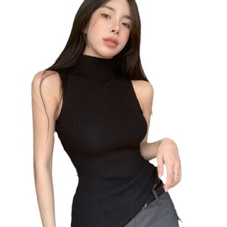 Áo Ba Lỗ Nữ Lưng Đẹp Cổ Lửng Không Tay Form Ôm Quyến Rũ Mùa Hè