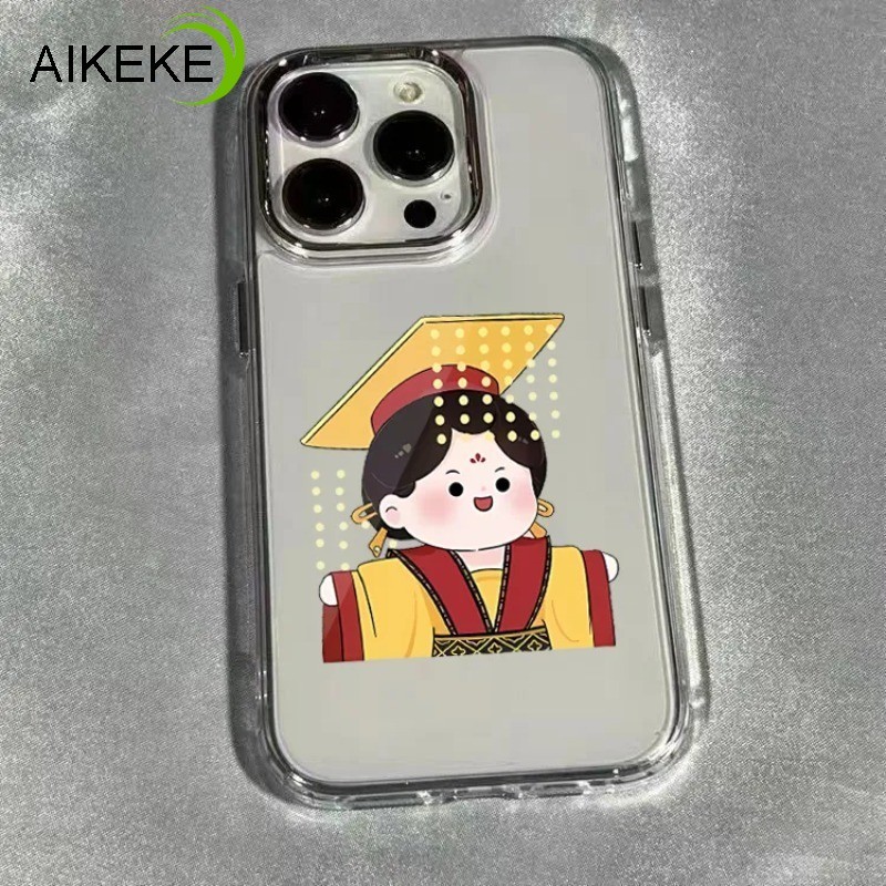 Ốp Điện Thoại Mạ Phong Cách Trung Hoa Vui Nhộn Dễ Thương Cho OPPO Find X9 X8S + X8 X7 Ultra Pro X3 Lite A96 A94 A93 A76 A36 F9 Pro 4G F31 F29 F25 F21 A1 Pro + 5G Vỏ Mềm Trong Suốt Hoạt Hình