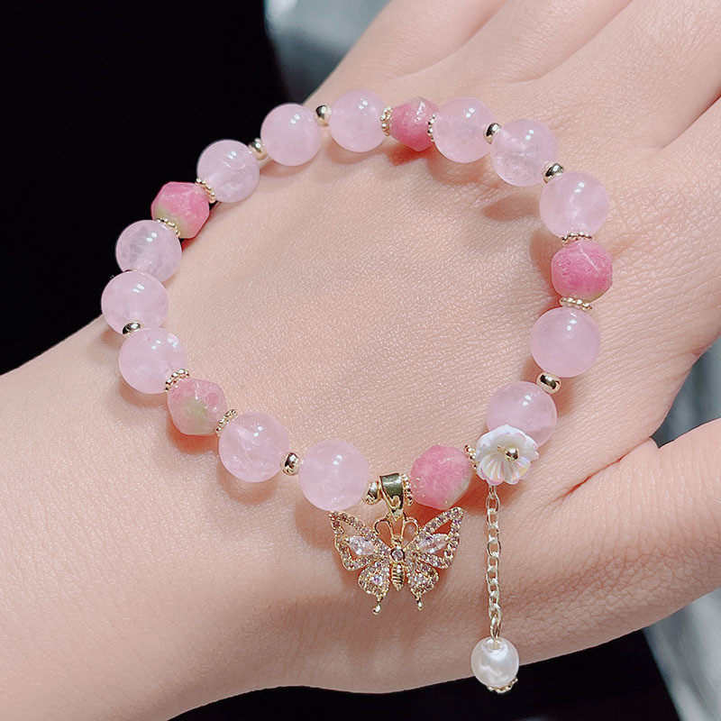 Vòng tay đá mắt mèo màu kẹo mới
