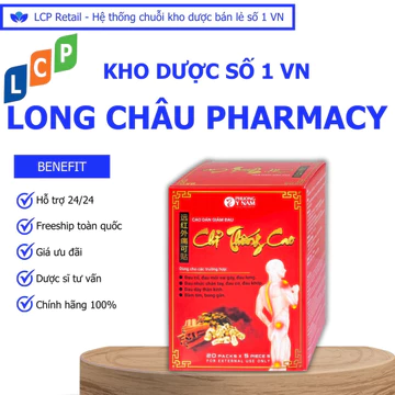 Cao dán giảm đau Chỉ Thống Cao hỗ trợ giảm đau vai gáy, cổ, lưng (1 gói x 5 miếng)
