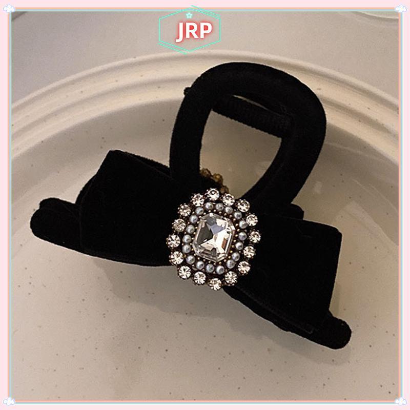 JRP Pháp Retro Kim Cương Giả Nơ Thời Trang Nữ Kẹp Tóc Phụ Kiện JRP