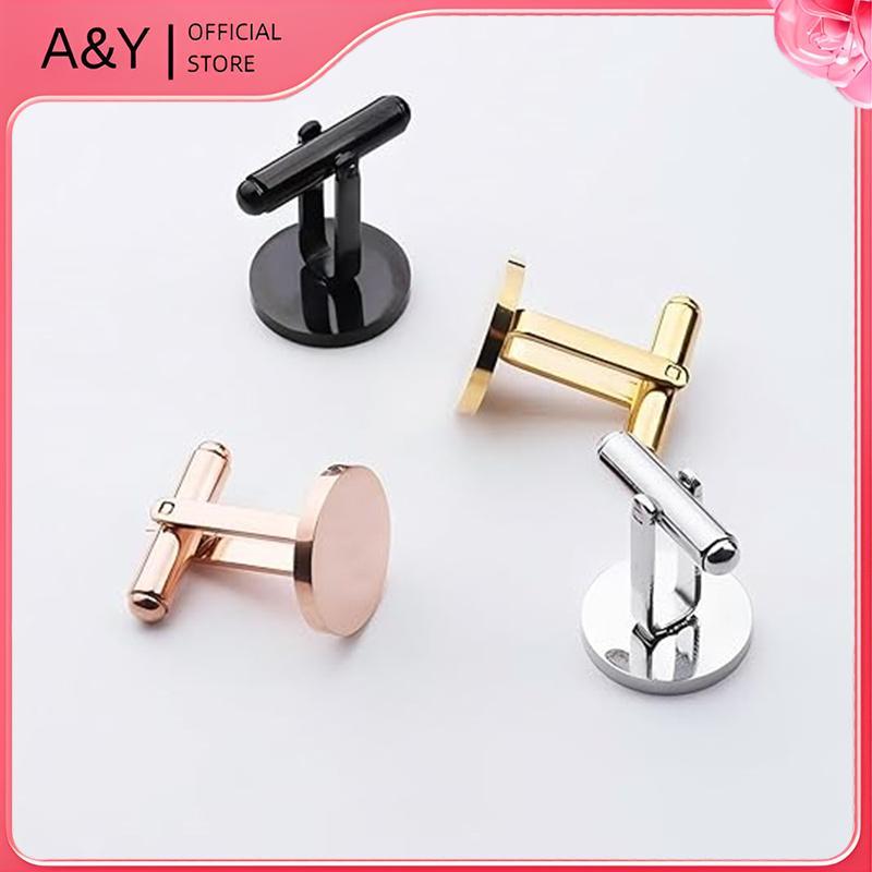 Khuy thép không gỉ tròn đánh bóng 15mm, dạng A & Y