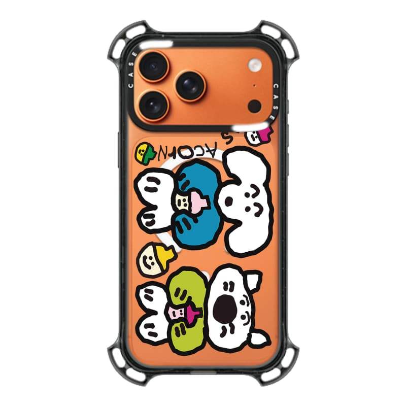 CASECASE X Chai Dog Case Hút từ tính Mặt sau Acrylic cứng cho Apple IPhone 14 / 15 / 16 / 17 Pro Max với bao bì cao cấp