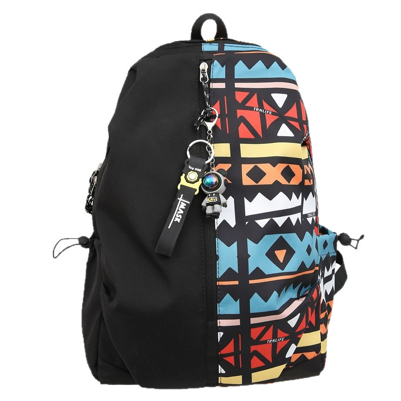 Graffiti Schoolbag Bé Trai Học Sinh Tiểu Học Bé Trai Xu Hướng Thời Trang Ba Lô Nữ Niche Campus Ba Lô