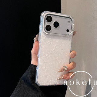 Thích hợp cho Apple 17promax vỏ điện thoại sang trọng iPhone 16pro vỏ màu cam họa tiết 15 bao gồm tất cả chống rơi 14pro / 13 vỏ cứng ống kính đính kim cương