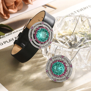Châu Âu Mỹ ijns Phong Cách Mới Rose Cut Para Green Suit Nữ