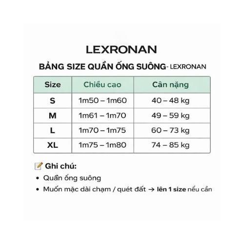 Quần Dài Ống Rộng Trơn Nam Nữ LEXRONAN – Quần Nỉ 2 Da Form Suông, Mặc Ấm, Dễ Phối Đồ #QX01
