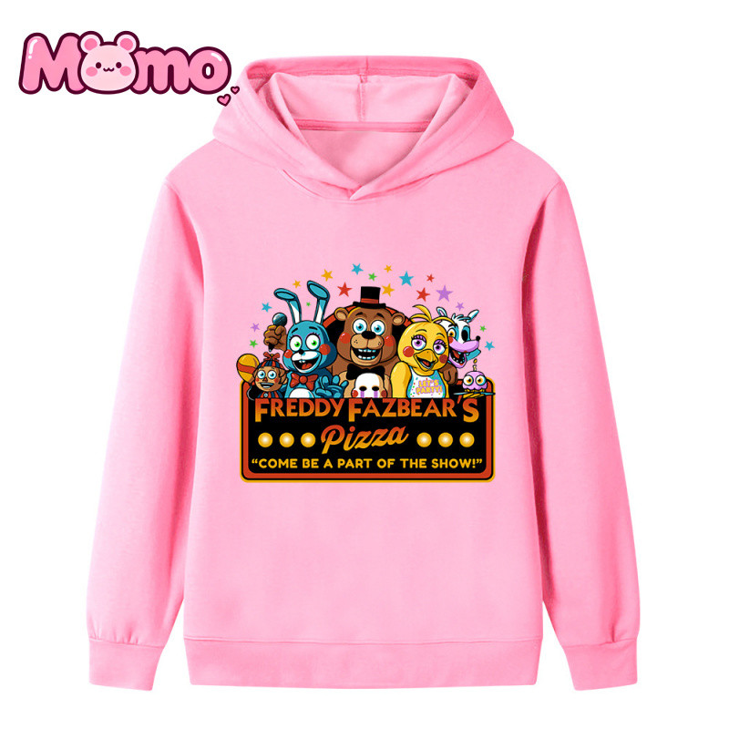 Năm Đêm Tại Freddy 's Họa Tiết Hoạt Hình In Hình Bé Trai Và Bé Gái Cùng Phong Cách Áo Khoác Áo Dài Tay Top