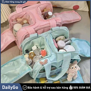 Túi mỹ phẩm siêu dung tích, thiết kế phân vùng，Túi Đựng Mỹ Phẩm， Dung Tích Lớn，Phân Vùng，Di Động，Xách Tay，Chống Nước
