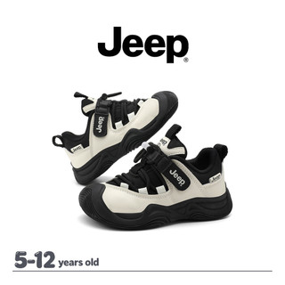 Giày Chạy Bộ JEEP Bé Trai Bé Gái Da Nhẹ Đế Mềm Xuân Thu Chống Mài Mòn Hồi Phục Vừa Lớn Trẻ Em Giày Ngoài Trời