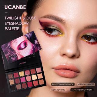UCANBE Twilight Dusk Eyeshadow Makeup Palette - 18 Màu Tự Nhiên Matte Shimmer Glitter Sắc Tố Cao Lâu Dài Phấn Mắt