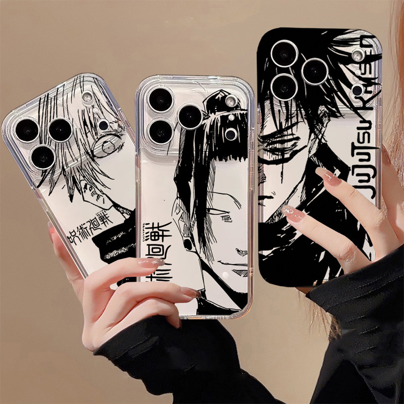 Phim Hoạt Hình Anime Jujutsu Kaisen Gojo Satoru Vỏ Điện Thoại Cho HUawei Magic 7 Lite Nova 3i 6se 5T 7i 7se 9se P30 Pro P40 Lite Y9 Prime 2019 Clear Ryomen Sukuna Thời Trang Trong Suốt