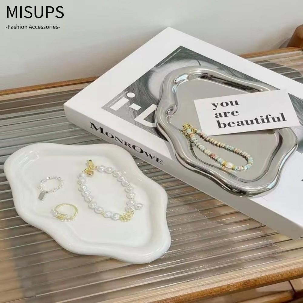 Khay đựng đồ trang sức MISUPS, Đĩa lưu trữ hình đám mây Mini, Đồng hồ đựng đồ trang sức bằng nhựa sáng tạo / Lưu trữ chìa khóa