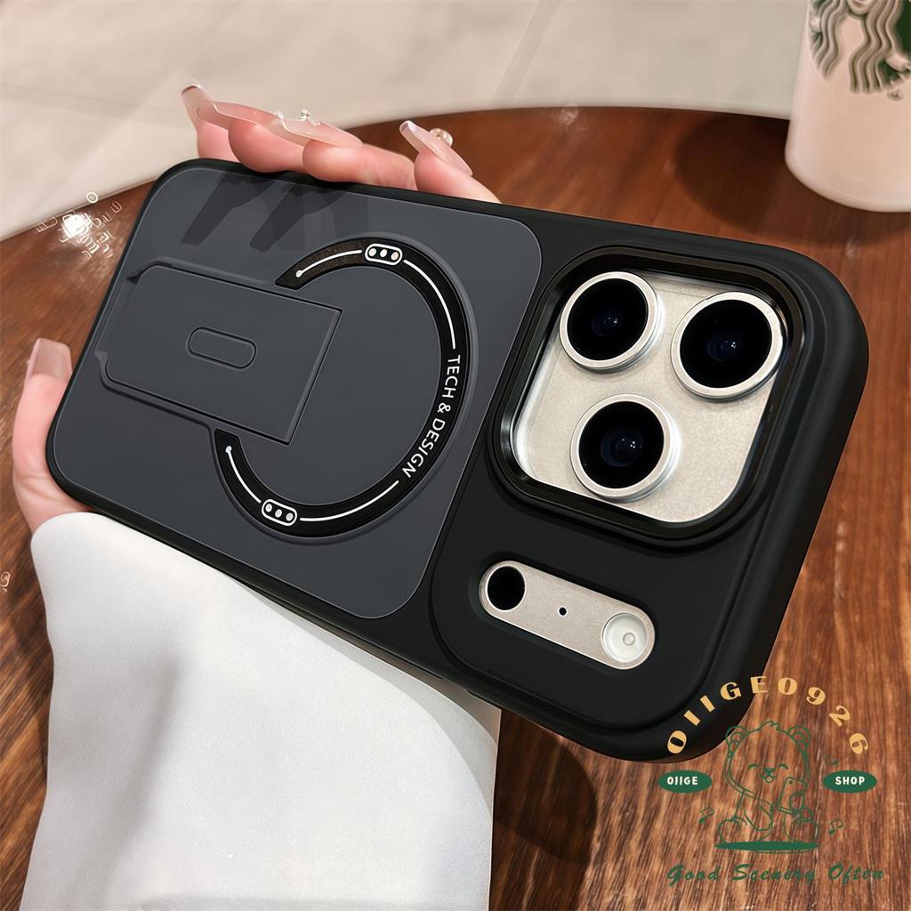 【 Ốp lưng iPhone17 】 Chống rơi Liquid Scrub Skin Sense Giá đỡ từ tính Vỏ điện thoại iphone17 Pro Max 16 15 14 13 cho vỏ iPhone Vỏ mềm silicon TPU chống sốc