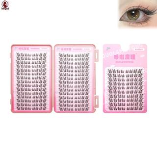Lông mi giả uốn cong C tự nhiên 30 hàng Sợi tổng hợp màu đen Nhẹ Dễ dàng áp dụng