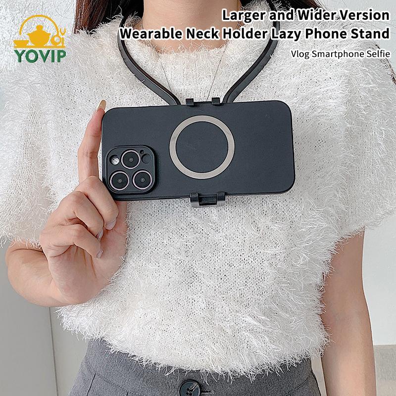 YOVIP Ne Giá Đỡ Lười Đế Điện Thoại Cho IPhone 16 15 14 13 Pro Max Samsung Xiaomi Ngoài Trời Góc Đầu Tiên Vlog Ghi Hình Selfie Braet VN