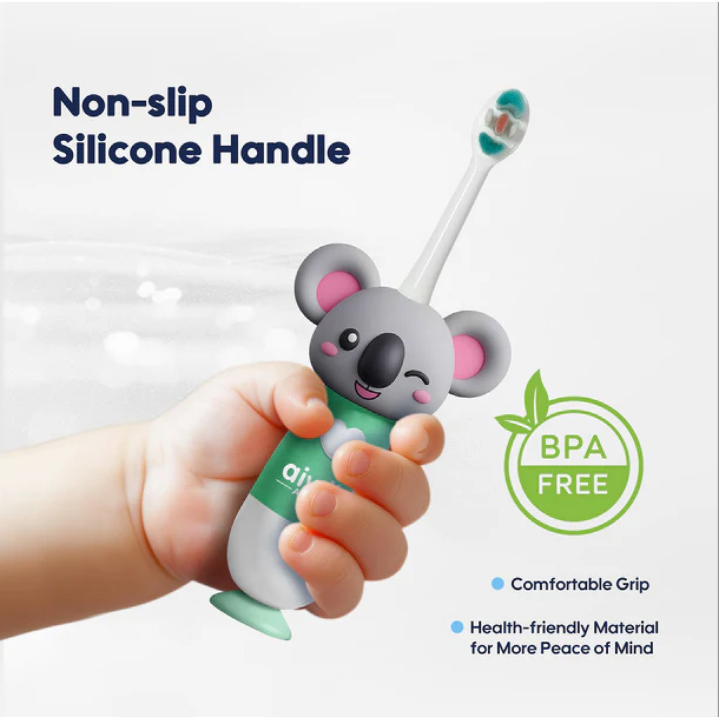Bàn Chải Đánh Răng Aiwibi Jolly Kid Cho Bé Lông Mềm, Nhỏ Gọn, Thiết Kế Dễ Thương, Nhiều Màu