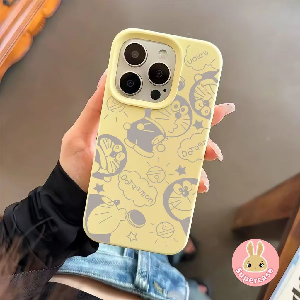 Ốp Điện Thoại Hoạt Hình Doremon Cho Xiaomi 17 Pro Max 15 14 Civi 13 Pro Vỏ Màu Siêu Kẹo Dễ Thương Ngộ nghĩnh Mờ Chống Sốc Ốp Lưng Mềm