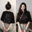 Quần áo cotton nguyên chất phong cách mới, cổ tròn, in chữ - Perfect cho học sinh mùa hè