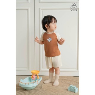 La pomme T4 BSt Bộ cộc mềm mịn cho bé