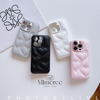 Sang Trọng Lỗ Mịn Da Tình Yêu Chanel Ốp lưng iPhone 17 Pro Max 16 15 14 Pro Max Chống Sốc Bảo Vệ Camera Ốp Lưng Cứng Chống Rơi