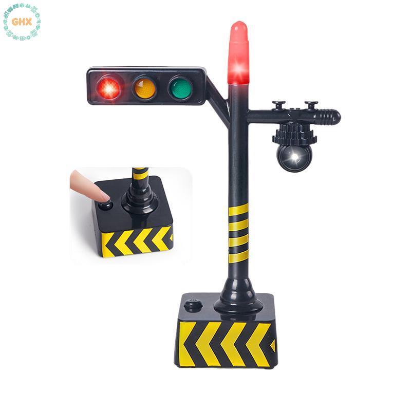 GHX Mini LED Tín Hiệu Giao Thông Đèn Đồ Chơi Mô Phỏng Đường Dấu Hiệu Cho Trẻ Em Tương Tác Học Tập Bộ Giao Thông Cảnh VN