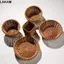 Giỏ đựng rau củ quả bánh mì LAKAM, Hộ gia đình 10 kiểu khăn lau mây dệt Giỏ phục vụ, độ cứng Giỏ mây dệt tay Nhà hàng phục vụ màn hình để bàn