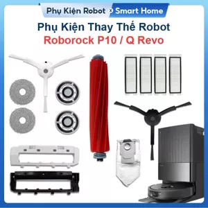 Phụ Kiện Thay Thế Robot Roborock P10, Qrevo/ Chổi Lăn Chính, Chổi Cạnh, Bộ Lọc Hepa, Giẻ Lau, Túi Bụi/
