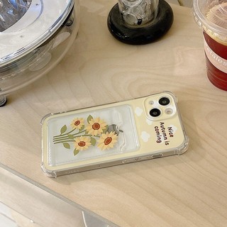 Dành Cho IPhone 17 16 15 14 13 12 11Pro Max X XR XS Max 7 8 Plus Hoa hướng dương hoa thẻ trường hợp điện thoại