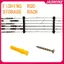 Giá đỡ cần câu Jasmine 6-Rod, thiết kế treo tường, phù hợp nhà để xe