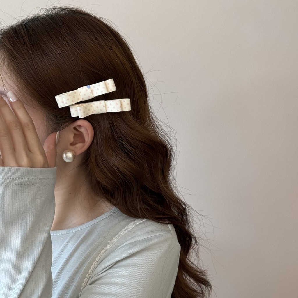 Kẹp Tóc Nơ Hoa Ngọt Ngào Cho Nữ