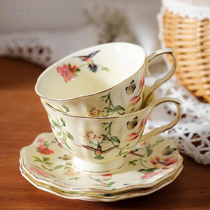Jfory Bộ cốc trà và đĩa cà phê để làm quà tặng sinh nhật Ngày lễ tạ ơn Đám cưới